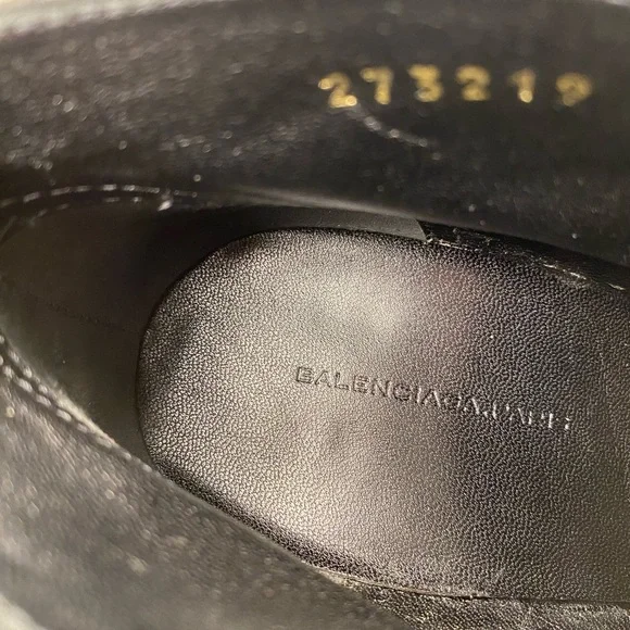 Balenciaga suede ankle boots heels black 40